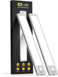 10 Inch Rechargeable Motion Sensor Under Cabinet Lights 2 Pack, Dimmable Magnetic Closet Lighting for Kitchen & Stairs