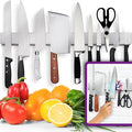 24 Inch Magnetic Knife Holder for Wall, Stainless Steel Knife Strip Rack, Space Saving Kitchen Storage Organizer